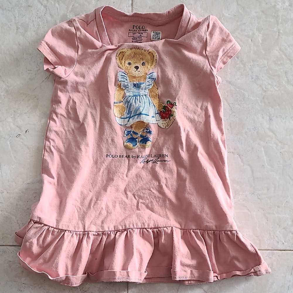 Ralph Lauren Pink Polo Bear Graphic Dress